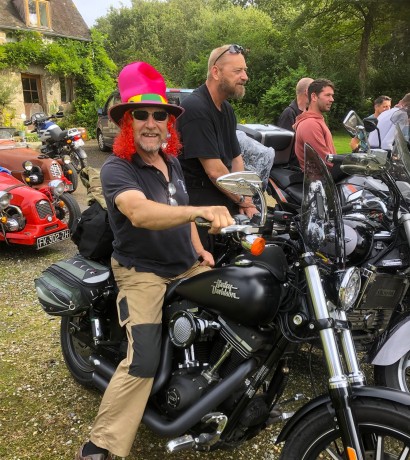 Who is this on a Harley, surely it can't be Roger?  